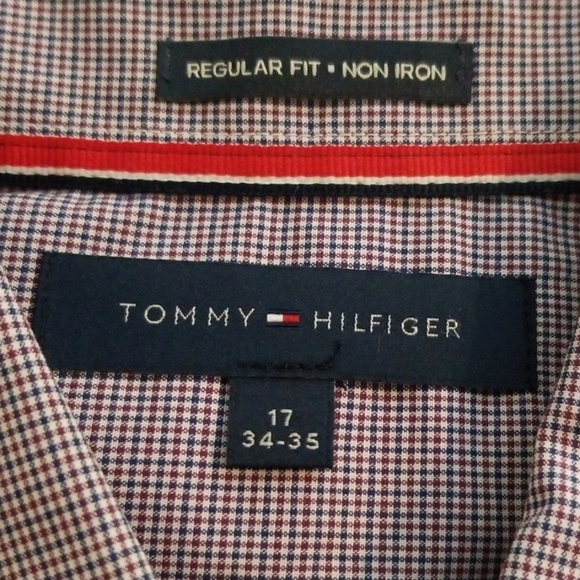 Tommy Hilfiger Other - Tommy Hilfiger Blue Purple Plaid 17 Non Iron